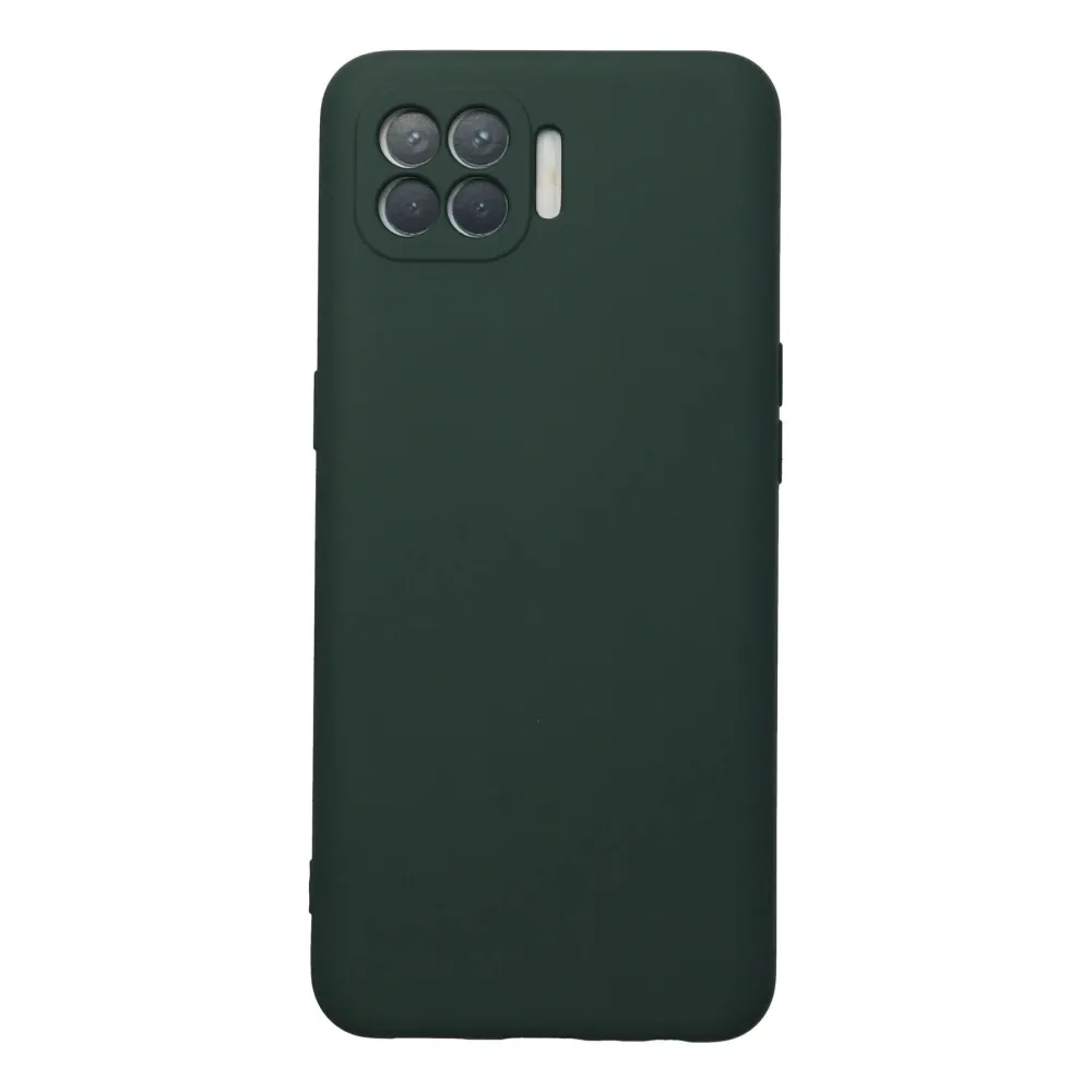 Newface Oppo Reno 4 Lite Kılıf Nano Içi Kadife Silikon - Koyu Yeşil