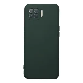 Newface Oppo Reno 4 Lite Kılıf Nano Içi Kadife Silikon - Koyu Yeşil