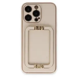Newface Iphone 13 Pro Kılıf Coco Elit Kapak - Gold