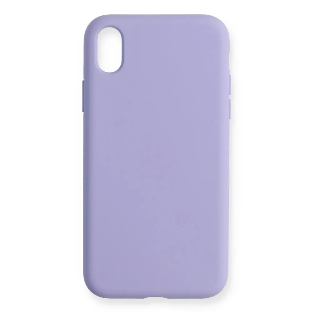 Newface Iphone Xr Kılıf Nano Içi Kadife Silikon - Lila
