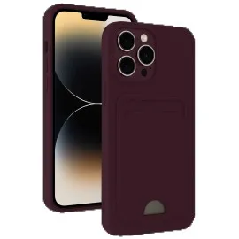 Newface Iphone 13 Pro Kılıf Kelvin Kartvizitli Silikon - Derin Mor