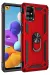Newface Samsung Galaxy M51 Kılıf Sofya Yüzüklü Silikon Kapak - Kırmızı
