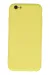 Newface Iphone 6 Plus Kılıf Nano Içi Kadife Silikon - Sarı