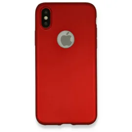Newface iPhone X Kılıf First Silikon - Bordo