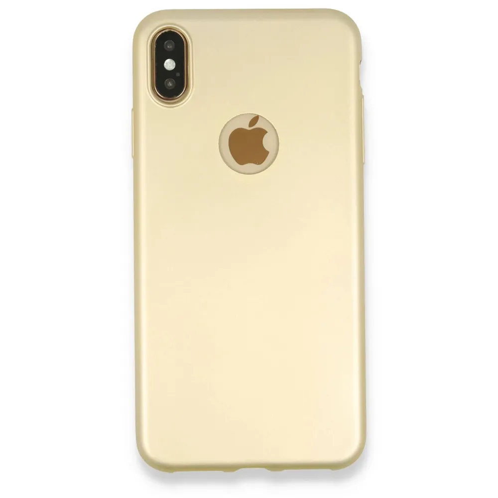 Newface Iphone Xs Max Kılıf First Silikon - Gold