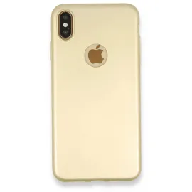 Newface Iphone Xs Max Kılıf First Silikon - Gold