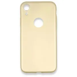 Newface iPhone XR Kılıf First Silikon - Gold