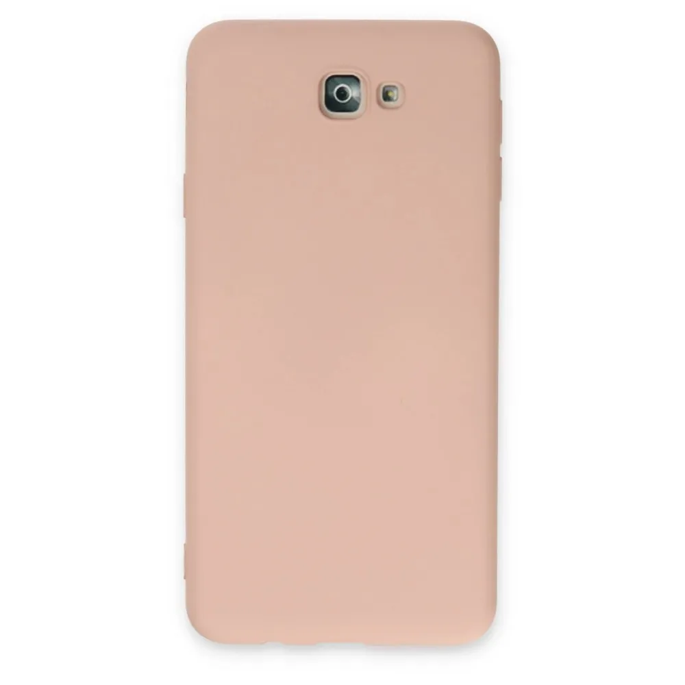 Newface Samsung Galaxy J7 Prime Kılıf Nano Içi Kadife Silikon - Pudra