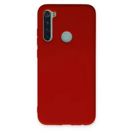 Newface Xiaomi Redmi Note 8 Kılıf Nano içi Kadife Silikon - Kırmızı