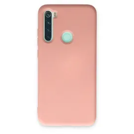 Newface Xiaomi Redmi Note 8 Kılıf Nano içi Kadife Silikon - Pudra