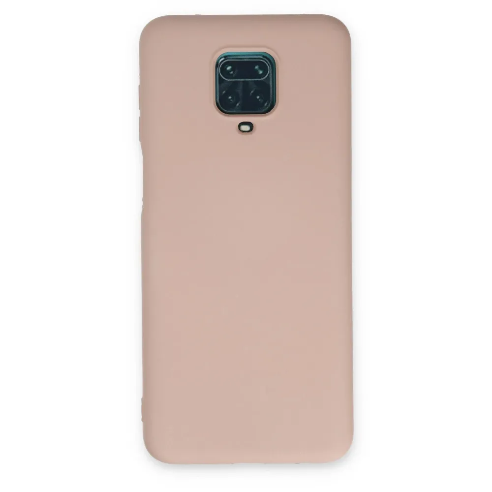 Newface Xiaomi Redmi Note 9 Pro Kılıf Nano Içi Kadife Silikon - Pudra