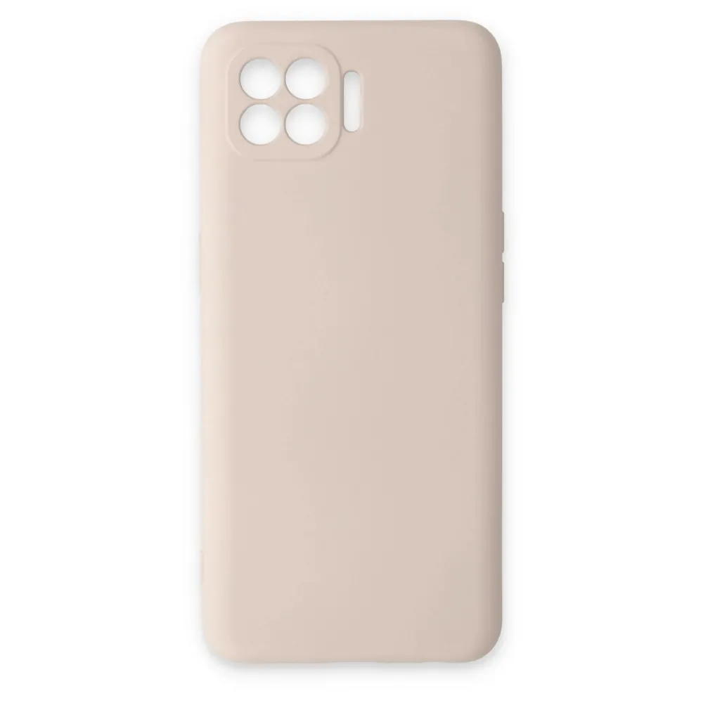 Newface Oppo Reno 4 Lite Kılıf Nano Içi Kadife Silikon - Pudra
