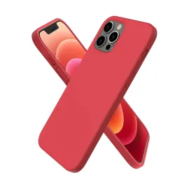 Newface iPhone 12 Pro Kılıf First Silikon - Kırmızı