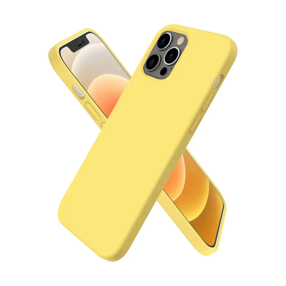Newface Iphone 12 Pro Kılıf First Silikon - Sarı