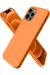 Newface Iphone 12 Pro Kılıf First Silikon - Turuncu