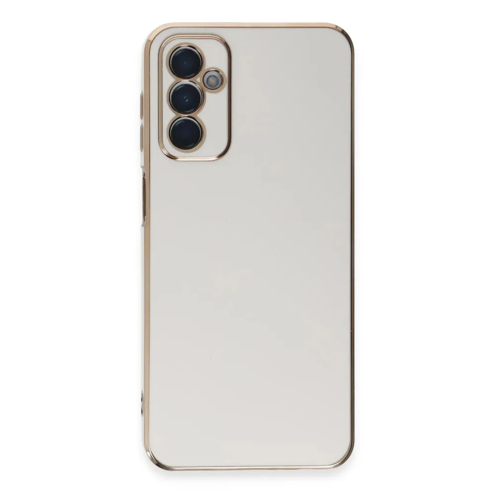 Newface Samsung Galaxy A14 4G Kılıf Volet Silikon - Beyaz