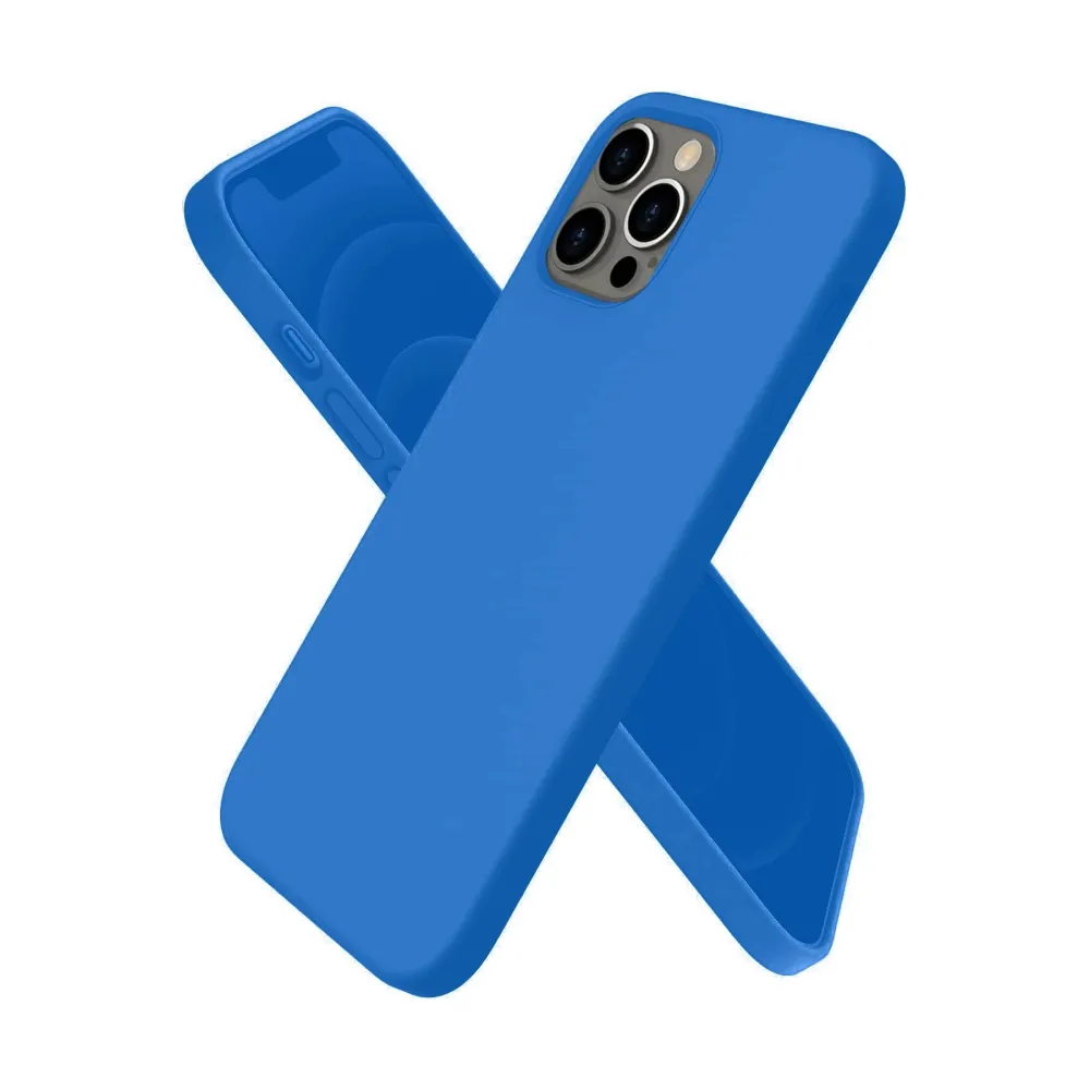 Newface Iphone 12 Pro Max Kılıf First Silikon - Mavi