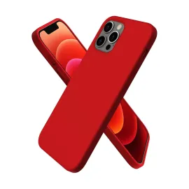 Newface Iphone 12 Pro Max Kılıf First Silikon - Koyu Kırmızı