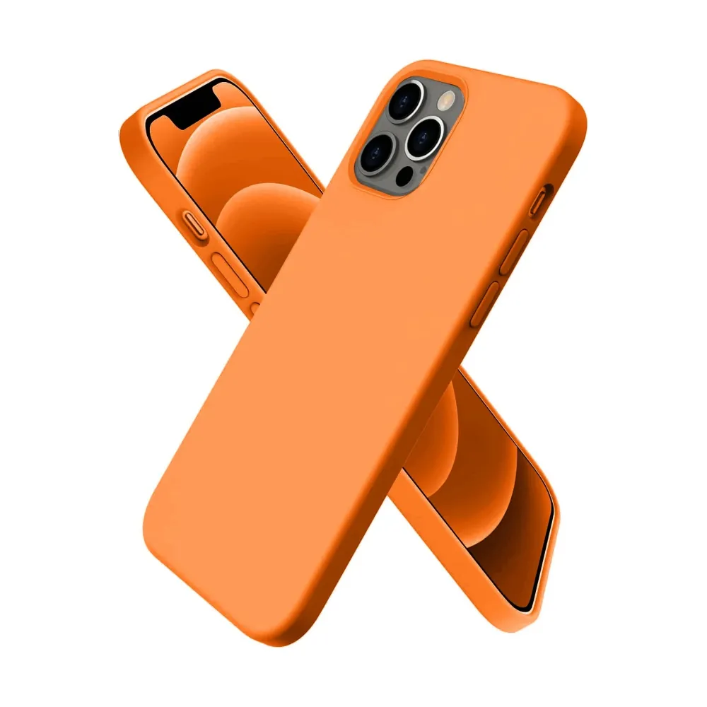 Newface Iphone 12 Pro Max Kılıf First Silikon - Turuncu