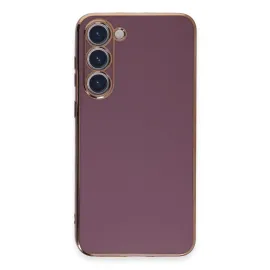 Newface Samsung Galaxy S23 Kılıf Volet Silikon - Mor