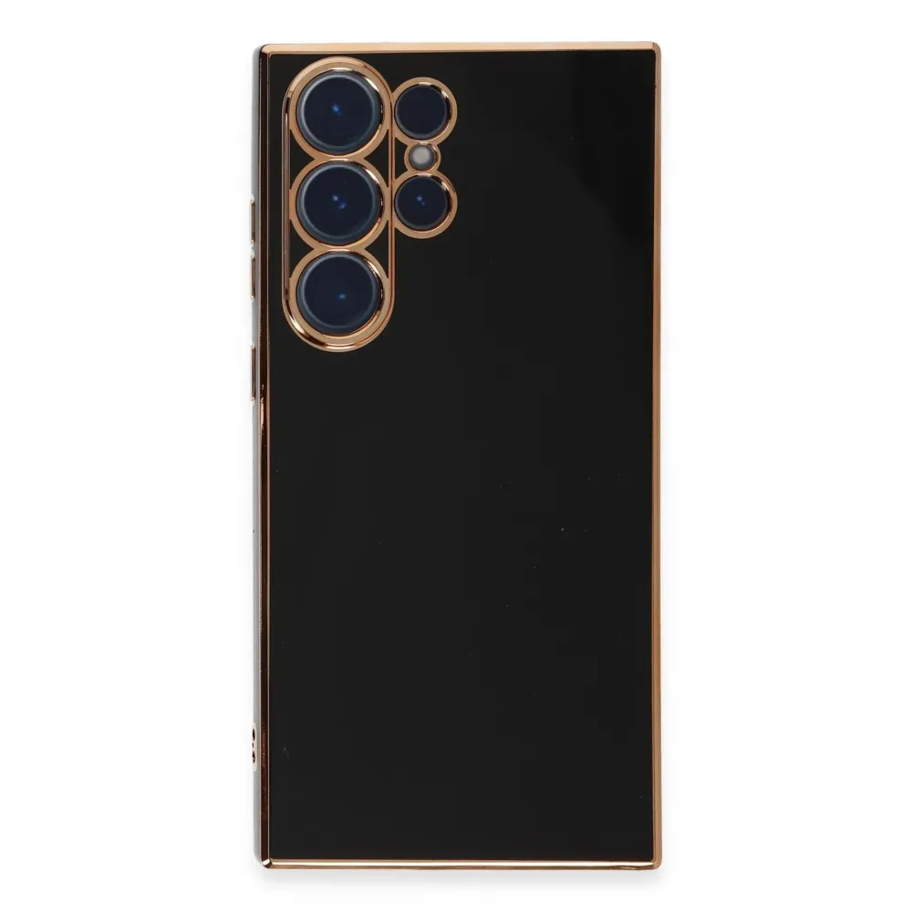 Newface Samsung Galaxy S23 Ultra Kılıf Volet Silikon - Siyah