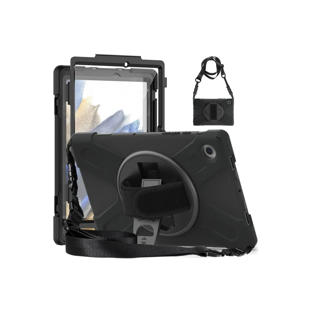 Newface Samsung Galaxy X200 Tab A8 10.5 Kılıf Amazing Tablet Kapak - Siyah