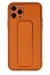 Newface Iphone 11 Pro Kılıf Coco Deri Standlı Kapak - Turuncu