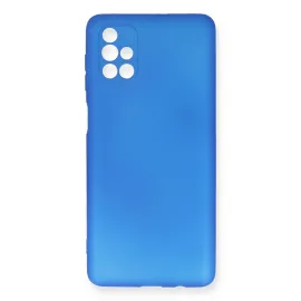 Newface Samsung Galaxy M51 Kılıf First Silikon - Mavi