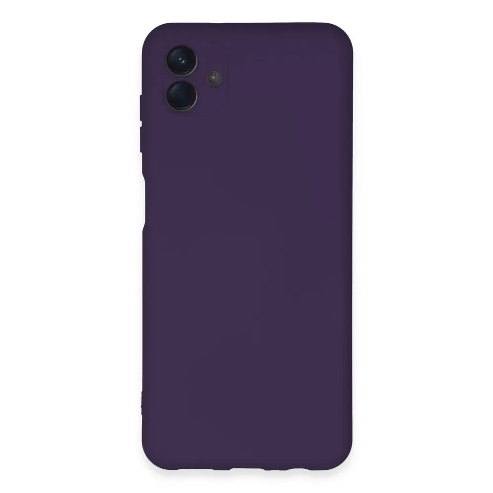 Newface Samsung Galaxy A04E Kılıf Nano Içi Kadife Silikon - Mor