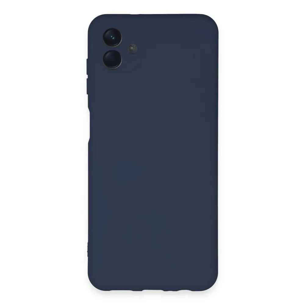 Newface Samsung Galaxy A04E Kılıf Nano Içi Kadife Silikon - Lacivert