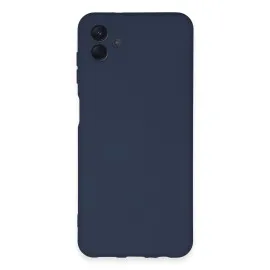Newface Samsung Galaxy A04E Kılıf Nano Içi Kadife Silikon - Lacivert