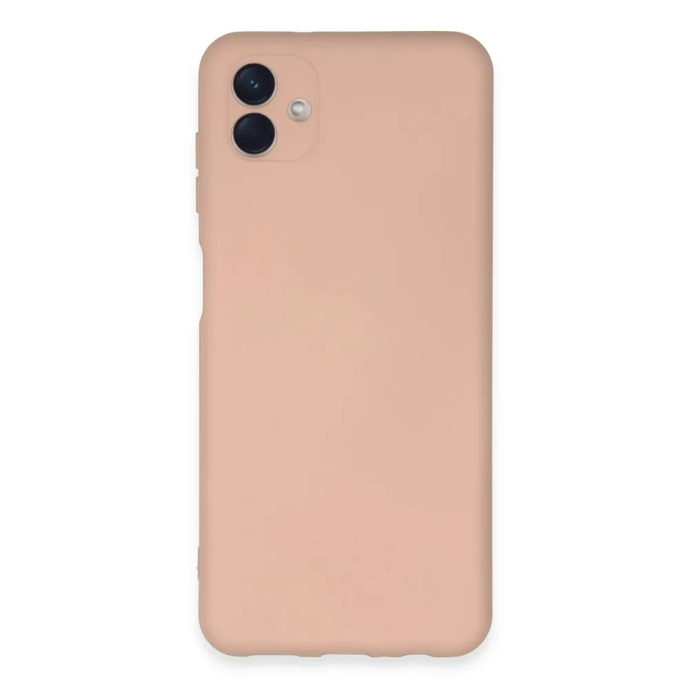 Newface Samsung Galaxy A04E Kılıf Nano Içi Kadife Silikon - Pudra