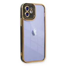 Newface Iphone 12 Kılıf Liva Lens Silikon - Siyah