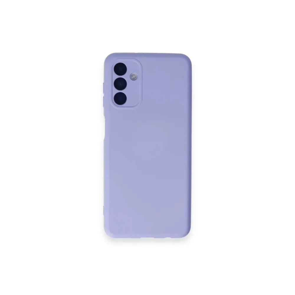 Newface Samsung Galaxy A14 4G Kılıf Nano Içi Kadife Silikon - Lila