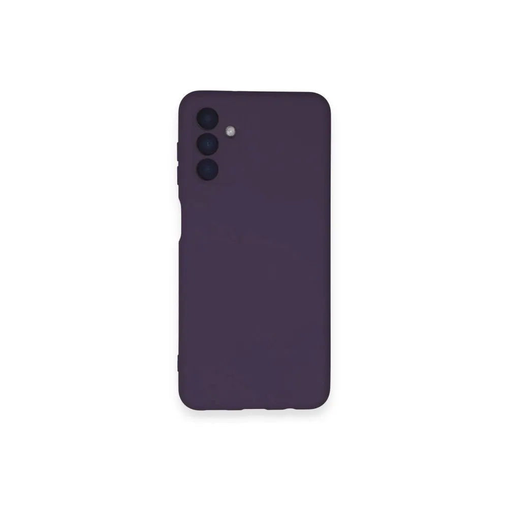 Newface Samsung Galaxy A14 4G Kılıf Nano Içi Kadife Silikon - Mor
