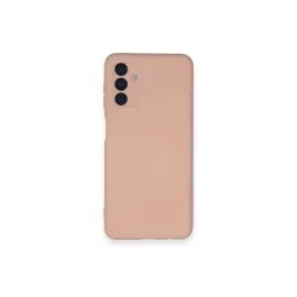Newface Samsung Galaxy A14 4G Kılıf Nano Içi Kadife Silikon - Pudra