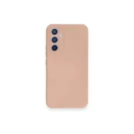 Newface Samsung Galaxy A34 5G Kılıf Nano Içi Kadife Silikon - Pudra