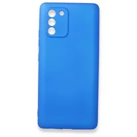 Newface Samsung Galaxy A91 / S10 Lite Kılıf First Silikon - Mavi