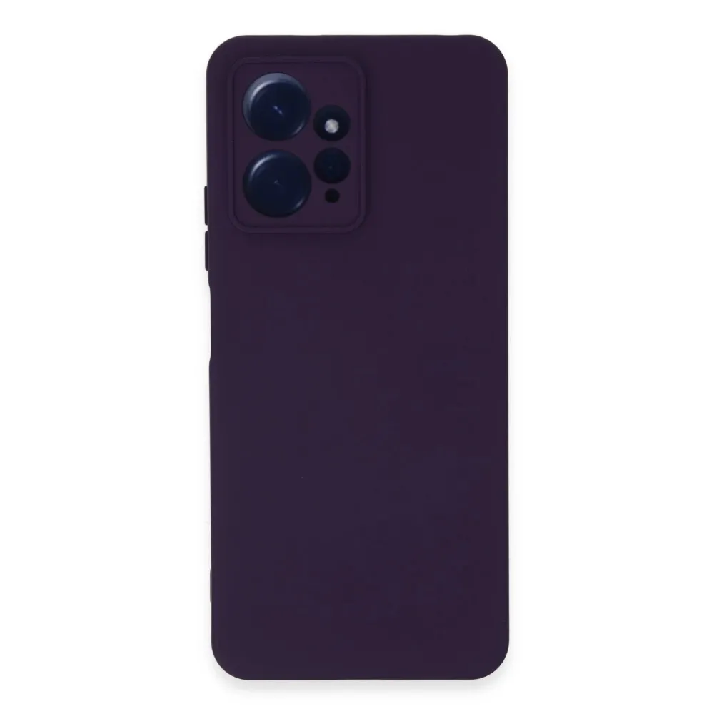 Newface Xiaomi Redmi Note 12 4G Kılıf Nano Içi Kadife Silikon - Mor