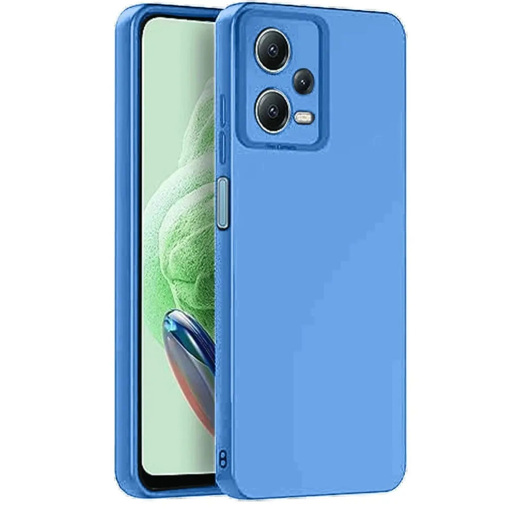 Newface Xiaomi Redmi Note 12 Pro 5G Kılıf Nano Içi Kadife Silikon - Mavi
