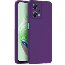 Newface Xiaomi Redmi Note 12 Pro 5G Kılıf Nano içi Kadife Silikon - Mor