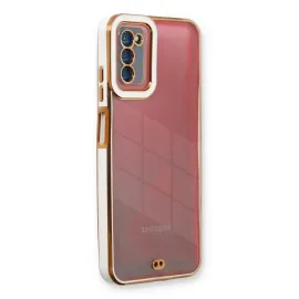 Newface Samsung Galaxy A03S Kılıf Liva Lens Silikon - Beyaz