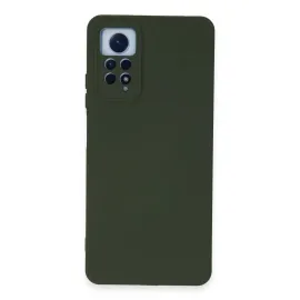 Newface Xiaomi Redmi Note 12 Pro 4G Kılıf Nano Içi Kadife Silikon - Koyu Yeşil