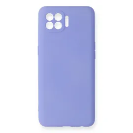 Newface Oppo Reno 4 Lite Kılıf First Silikon - Lila