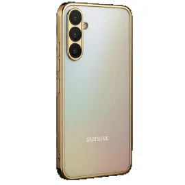 Newface Samsung Galaxy A34 5G Kılıf Razer Lensli Silikon - Gold