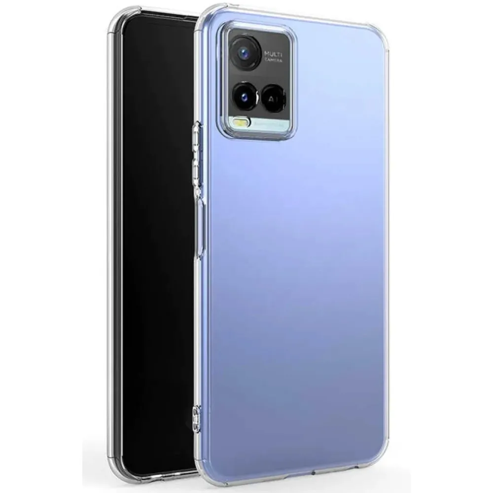 Newface Vivo Y21S Kılıf Lüx Şeffaf Silikon