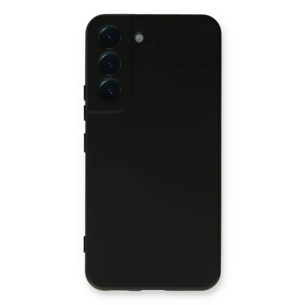 Newface Samsung Galaxy S22 Plus Kılıf Nano Içi Kadife Silikon - Siyah