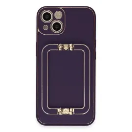 Newface iPhone 14 Kılıf Coco Elit Kapak - Derin Mor