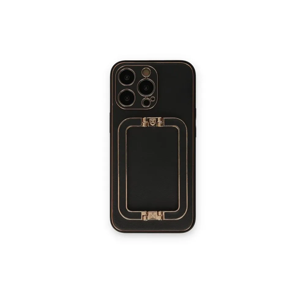 Newface Iphone 14 Pro Max Kılıf Coco Elit Kapak - Siyah