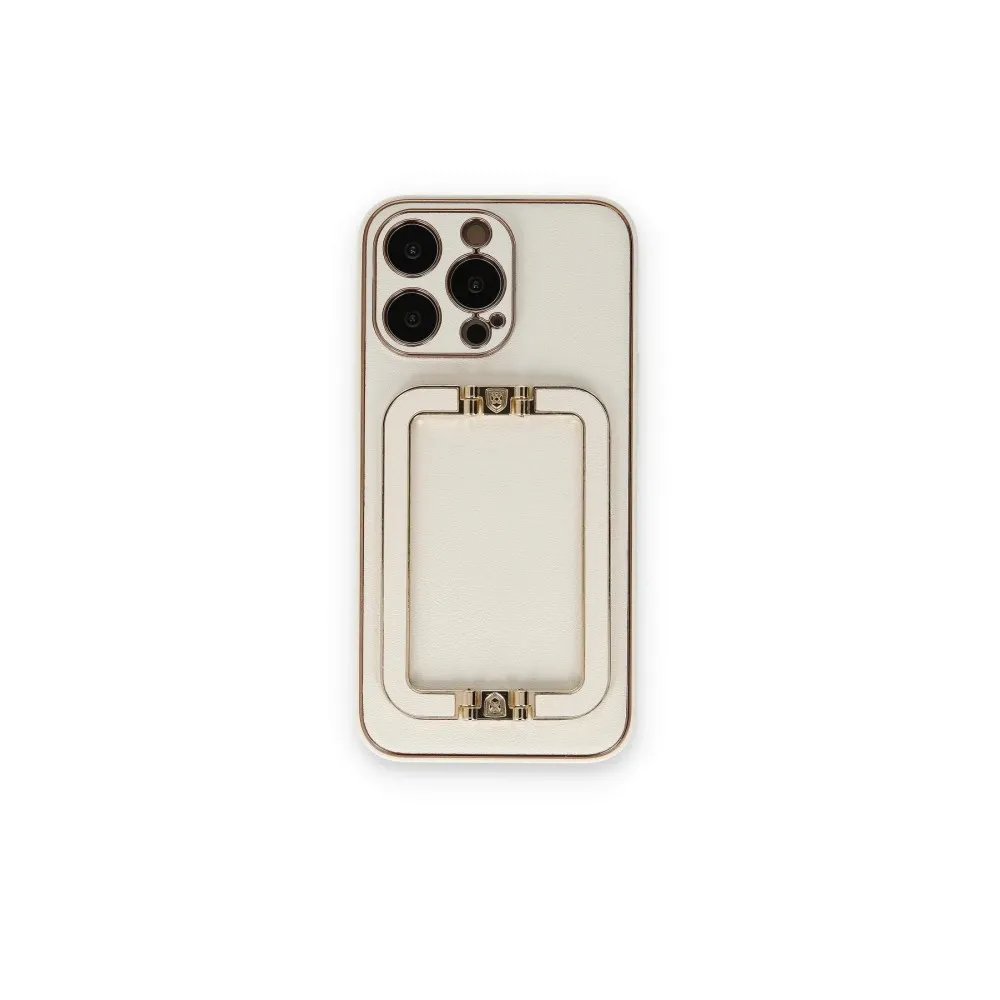 Newface Iphone 14 Pro Max Kılıf Coco Elit Kapak - Beyaz